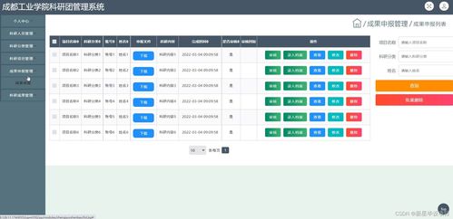 基于JSP與SpringMVC的成都工業學院科研團隊管理系統的設計與實現